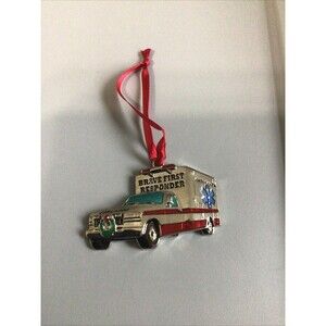 Brave First Responder Christmas Ornament Regent Square Studio Design Ambulance